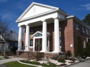 Front view of Oriental First Baptist Church