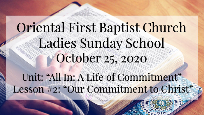 OFBC Ladies Sunday School for October 25 2020