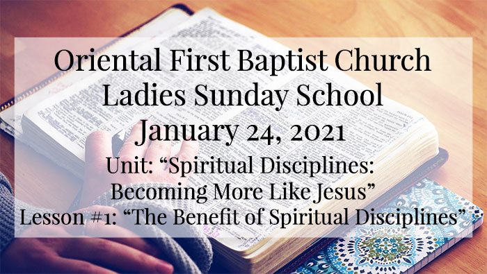 OFBC Ladies Sunday School for January 24 2021