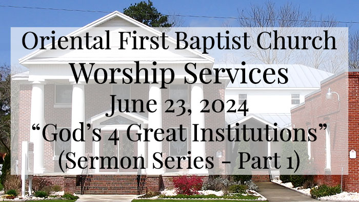 OFBC Worship Service for June 23 2024