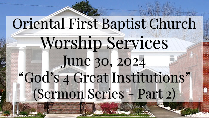 OFBC Worship Service for June 30 2024